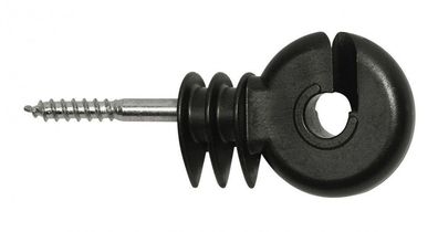 100 Stück Ringisolator kompakt kurze 6 mm Stütze breite Drahtauflage Weidezaun