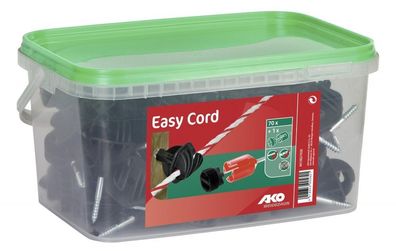 EASYCord Seilisolator 70 Stück im Eimer für Elektroseile und Litzen bis 8 mm
