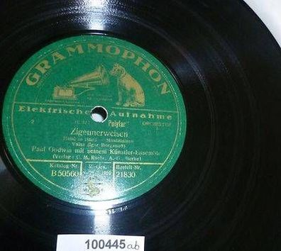 100445 Schellackplatte Grammophon "Ständchen" Wiener Schrammel Quartett