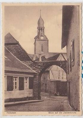 53864 Ak Hettstedt Blick auf die Jacobikirche 1935