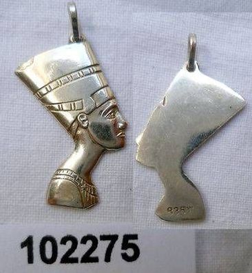 klassischer Kettenanhänger 835er Silber mit ägyptischen Pharao