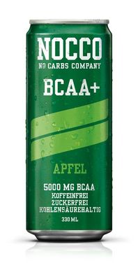 NOCCO BCAA Drink - Apfel 330ml 24 Dosen