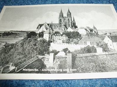 3058 / Ansichtskarte-Meißen / Sa. Albrechtsburg und Dom