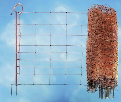 50 m elektrifizierbares Schafnetz universellen Einsatz Höhe 90 cm Wolfabwehrnetz