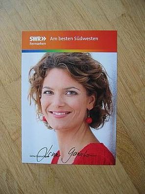 SWR Fernsehmoderatorin Lena Ganschow - handsigniertes Autogramm!!!