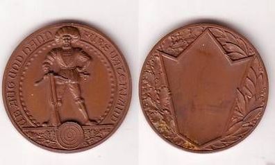 alte Bronze Schützen Medaille "Üb Aug und Hand für´s Vaterland" um 1910