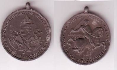 alte Zink Medaille Ungarn Hunyadi Janos 1941