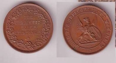 alte Bronze Medaille Verein für Geflügelzucht Mannheim um 1900