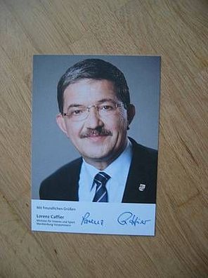 Mecklenburg-Vorpommern Minister Lorenz Caffier - Autogramm!!!