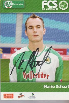 Mario Schaaf Autogramm FC Sachsen Leipzig