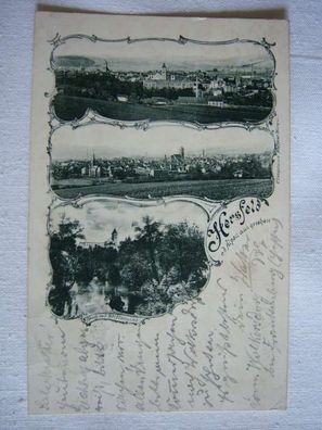 AK Hersfeld v. d. Alpen aus gesehen , 1899