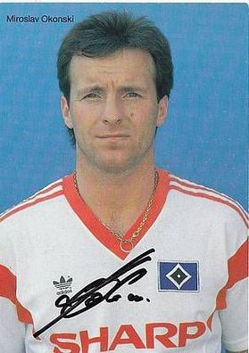 Miroslav Okoski Hamburger SV 1987-88 Autogrammkarte + A31044
