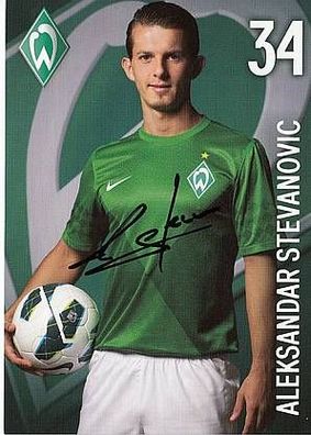 Aleksandar Stevanovic Werder Bremen 2012-13 1. Karte TOP + A31257