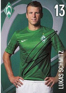 Lukas Schmitz Werder Bremen 2012-13 1. Karte TOP + A31269