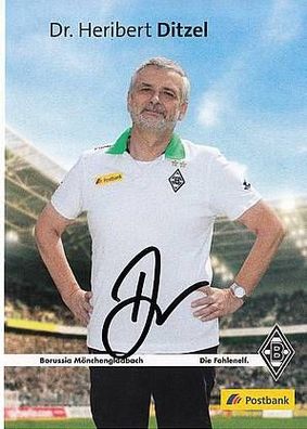 Dr. Heribert Ditzel Borussia Mönchengladbach 2012-13 Autogrammkarte + A31276