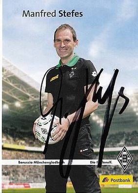Manfred Stefes Borussia Mönchengladbach 2012-13 Autogrammkarte + A31287
