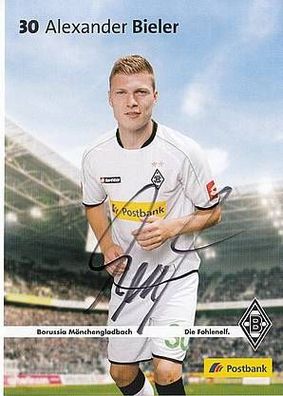 Alexander Bieler Borussia Mönchengladbach 2012-13 Autogrammkarte + A31294