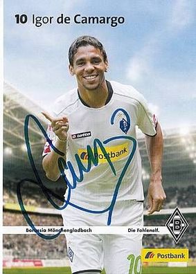 Igor de Camargo Borussia Mönchengladbach 2012-13 Autogrammkarte + A31306