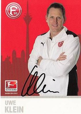 Uwe Klein Fortuna Düsseldorf 2012-13 Autogrammkarte + A31341