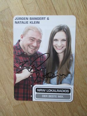 NRW Lokalradios Moderatoren Jürgen Bangert & Natalie Klein - handsignierte Autogramme