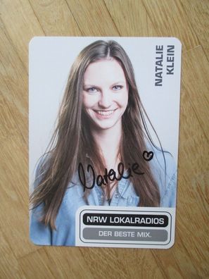 NRW Lokalradios Moderatorin Natalie Klein - handsigniertes Autogramm!!!