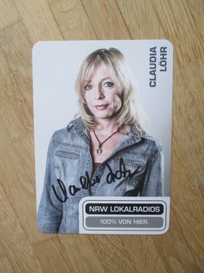 NRW Lokalradios Moderatorin Claudia Löhr - handsigniertes Autogramm!!!