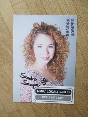 NRW Lokalradios Moderatorin Sandra Samper - handsigniertes Autogramm!!!
