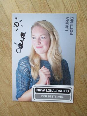 NRW Lokalradios Moderatorin Laura Potting - handsigniertes Autogramm!!!