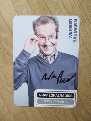 NRW Lokalradios Moderator Werner Baumann - handsigniertes Autogramm!!!