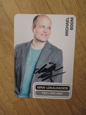 NRW Lokalradios Moderator Michael Boom - handsigniertes Autogramm!!!
