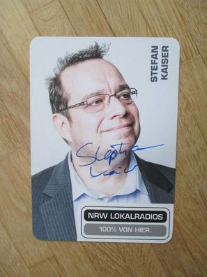NRW Lokalradios Moderator Stefan Kaiser - handsigniertes Autogramm!!!