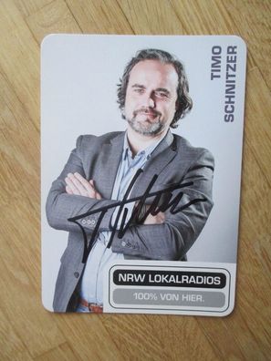 NRW Lokalradios Moderator Timo Schnitzer - handsigniertes Autogramm!!!
