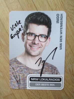 NRW Lokalradios Moderator Ingo van den Wyenbergh - handsigniertes Autogramm!!!