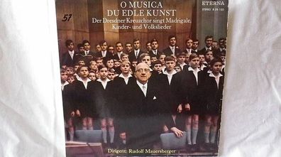 Dresdner Kreuzchor o Musica Du edle Kunst LP Eterna 826120
