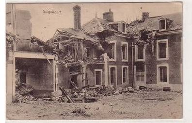 55346 Feldpost Ak Guignicourt Frankreich France Zerstörungen 1. Weltkrieg 1915