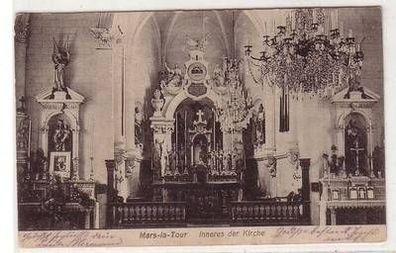 55348 Feldpost Ak Mars la Tour Frankreich France Inneres der Kirche 1915