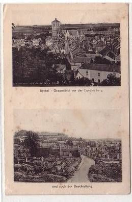 54411 Feldpost Ak Rethel Frankreich France Gesamtbild vor der Beschießung 1917