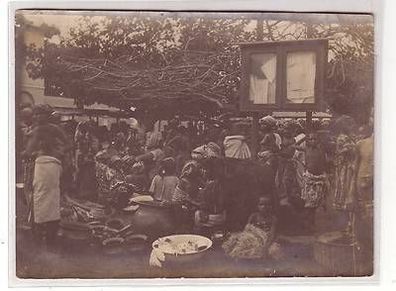 55366 Foto Togo Deutsche Kolonie Eingeborenen Markt um 1910