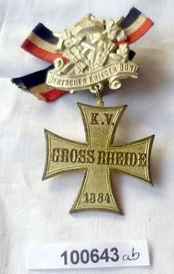 seltenes Kreuz Kriegerverein Gross Rheide 1884