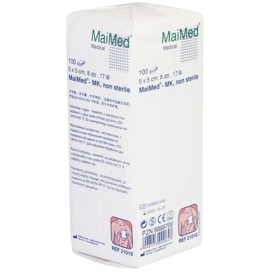 MaiMed – MK unsteril Mullkompressen 8-fach verschiedene Größen Verbandmull
