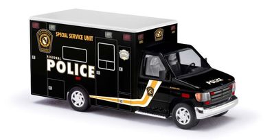 Busch 41801 Ford E-350, Police Special Service Unit, Auto Modell 1:87 (H0)