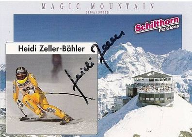 Heidi Zeller-Bähler Autogrammkarte Original Signiert Ski Alpin + A31654