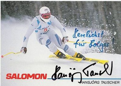 Hansjörg Tauscher Autogrammkarte Original Signiert Ski Alpin + A31739