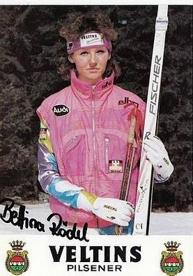 Bettina Rödel Autogrammkarte Original Signiert Ski Langlauf + A31832