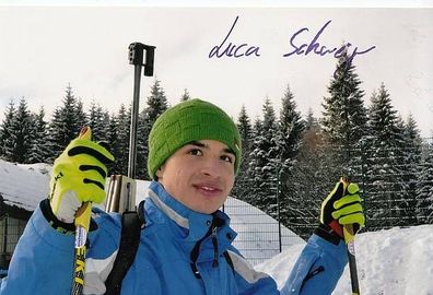 Luca Schweiger TOP Foto Original Signiert Ski Langlauf + A31856