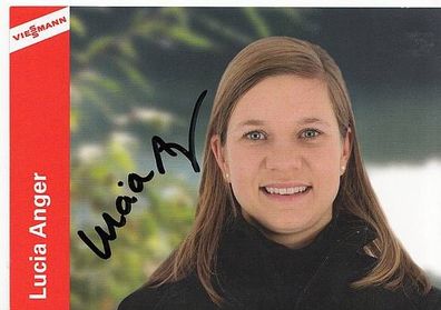 Lucia Anger Autogrammkarte Original Signiert Ski Langlauf + A31842
