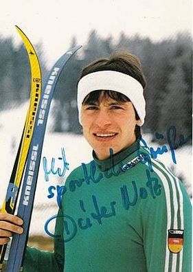 Dieter Notz Autogrammkarte 80er Jahre Original Signiert Ski Alpin + A31785