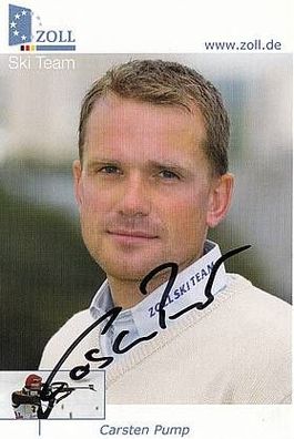 Carsten Pump Autogrammkarte Original Signiert Biathlon + A31824