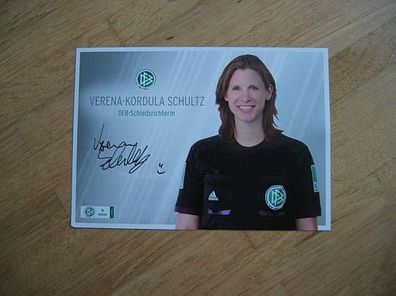DFB Bundesligaschiedsrichterin Verena-Kordula Schultz - handsigniertes Autogramm!!!