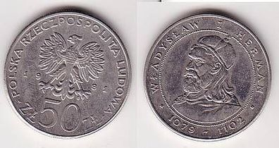 50 Zloty Nickel Münze 1981 Polnische Könige Ladislaus
